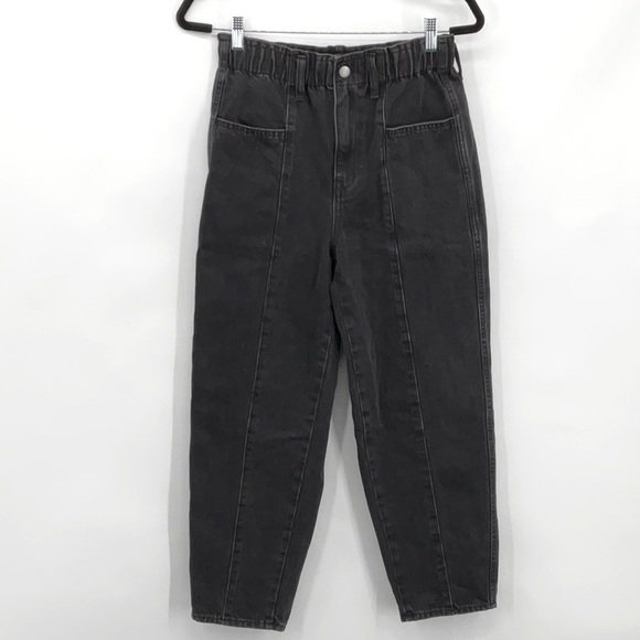 Madewell Pull-On Balloon Jeans in Hobson Wash: Paperbag Edition Size XS - Picture 3 of 11